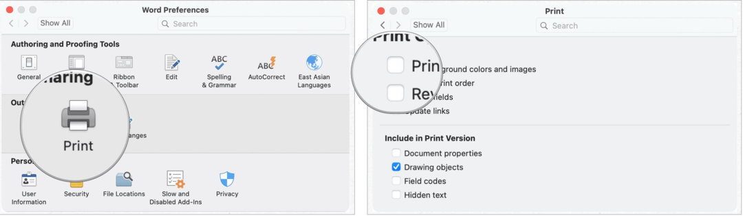 Как се отпечатва цвят на фона на документ на Microsoft Word