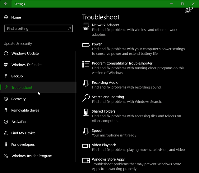 Windows 10 Creators Update Feature Focus: Проблеми за отстраняване на неизправности
