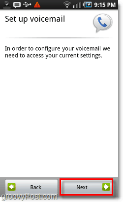 Настройка на гласовата поща за Google Voice в Android Mobile