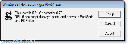 как да инсталирате ghostscript в Windows 7 