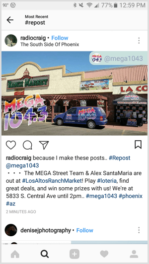 repost за instagram reshare business post