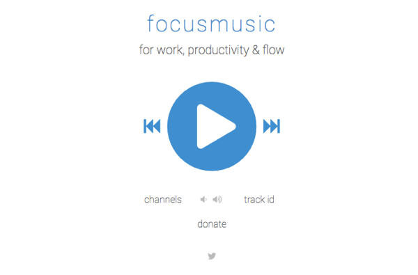 Вземете музика за фокусиране на FocusMusic.fm.