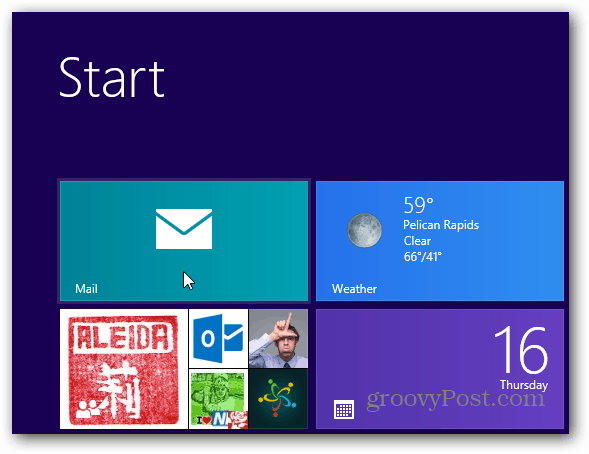 Стартирайте Windows 8 Mail Client