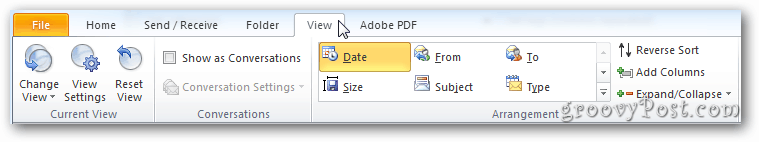 Outlook 2010: Как да покажете броя на артикулите в папки IMAP