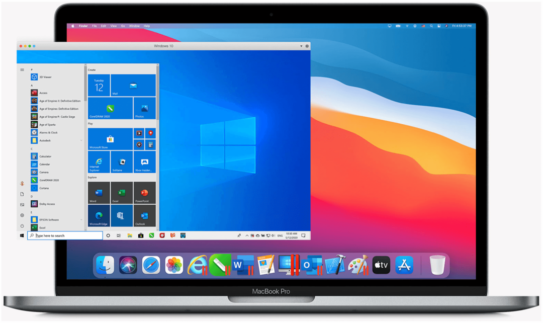 Windows 10 на M1 Macs Parallels Desktop 16 за Mac
